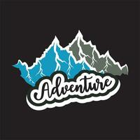 Adventure dark t shirt design vector