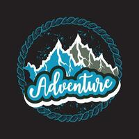 Adventure dark t shirt design vector