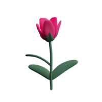 floral 3d icon illustration png