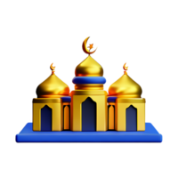 mosque 3d icon illustration png