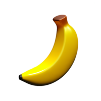 banan 3d tolkning ikon illustration png