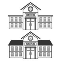 Vector back to school house design