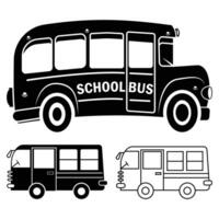 Vector back to school bus design