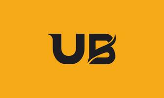 BU, UB, Abstract Letters Logo Monogram vector