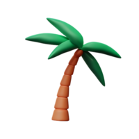 Palme Baum 3d Rendern Symbol Illustration png