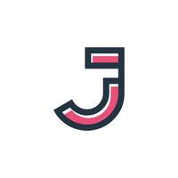 Letter J logo design icon element with modern creative concept vector