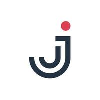 Letter J logo design icon element with modern creative concept vector