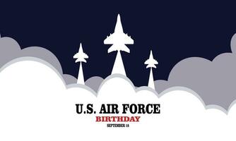 us air force birthday vector