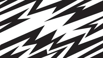 Abstract black and white background with spikes and zigzag line pattern vector