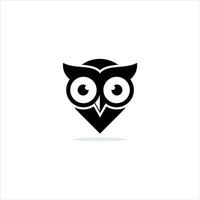 owl logo design icon vector