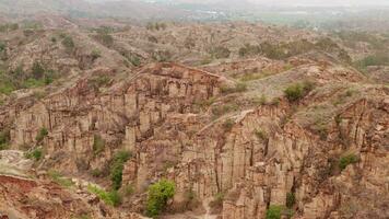 Flowing erosion landform in Yunnan, China. video