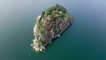 Island in the Fuxian Lake, in Yunnan, China. video