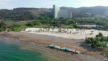 Beach in Fuxian Lake in Yunnan, China. video