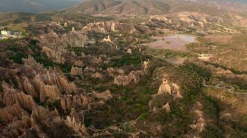 Flowing erosion landform in Yunnan, China. video