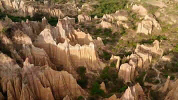 Flowing erosion landform in Yunnan, China. video