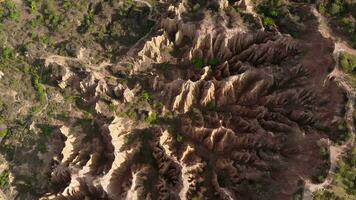 Flowing erosion landform in Yunnan, China. video