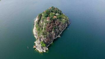 Island in the Fuxian Lake, in Yunnan, China. video