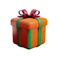 gift box 3d rendering icon illustration png