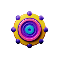 mandala 3d interpretazione icona illustrazione png