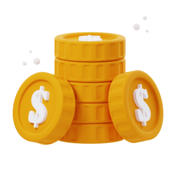 3d moneta icona illustrazioni rendere di moneta icona disegni. Perfetto per aggiungendo un' toccare di autenticità e valore per il tuo digitale progetti. png