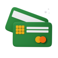 3D debit card icon illustrations render of sleek and functional debit card icon designs. Perfect for representing digital transactions and financial interactions in your projects. png