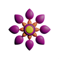 mandala 3d representación icono ilustración png