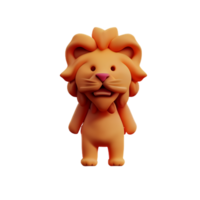 Lion 3d icône illustration png