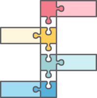 Platz Infografik Puzzle eben Linie png