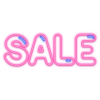 sale neon line lettering sign png