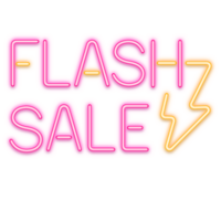 flash uitverkoop neon lijn belettering teken png