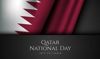 Qatar National Day Background Design. vector