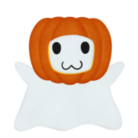 bambino fantasma con zucca testa png