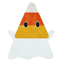 Baby Ghost with Candy Corn Head png