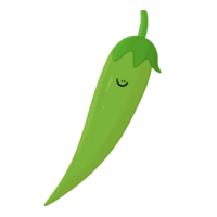 grön chilipeppar png