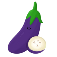 carino Sorridi melanzana png