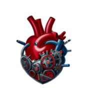 3D Heart Machine Transparent Background PNG Image Ai Generative