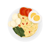 fideos comida ilustración png