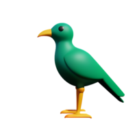 magnifique des oiseaux 3d icône illustration png