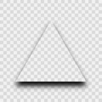 Dark realistic shadow. Triangle shadow isolated on background. Vector illustration.
