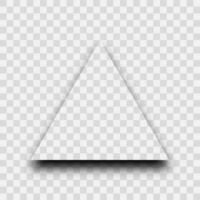 Dark realistic shadow. Triangle shadow isolated on background. Vector illustration.