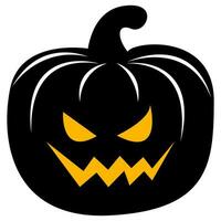 The Pumpkin jack o lantern in Halloween vector