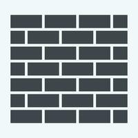 Icon Outer Wall. related to Building Material symbol. glyph style. simple design editable. simple illustration vector