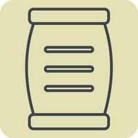 Icon Cement. related to Building Material symbol. hand drawn style. simple design editable. simple illustration vector