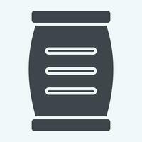 Icon Cement. related to Building Material symbol. glyph style. simple design editable. simple illustration vector