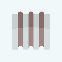 Icon Steel Sheet. related to Building Material symbol. flat style. simple design editable. simple illustration vector