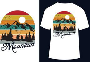 Adventure Mountain t shirt design vector illustration