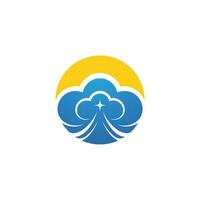 Cloud template vector