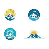 Mountain icon Logo vector