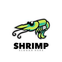 Shrimp logo design vector