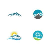 Mountain icon Logo vector